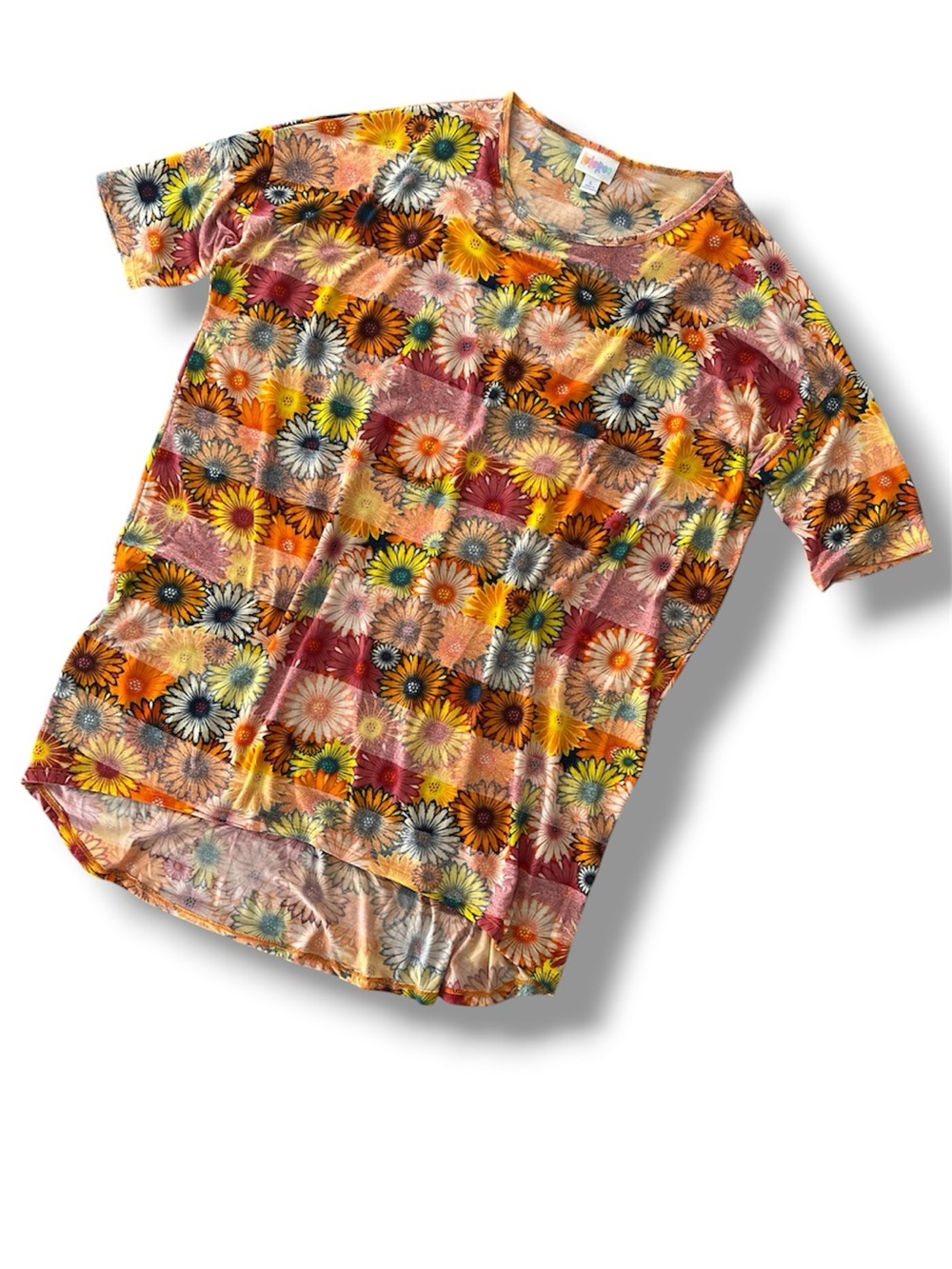 LuLaRoe Irma • High Low Shirt • Rare Daisy Print